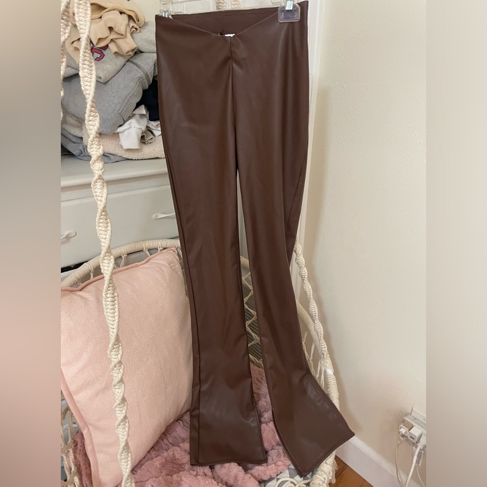 leather H&am pants